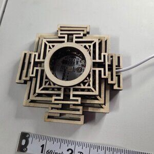 Color Changing Light Base Sri Yantra Design